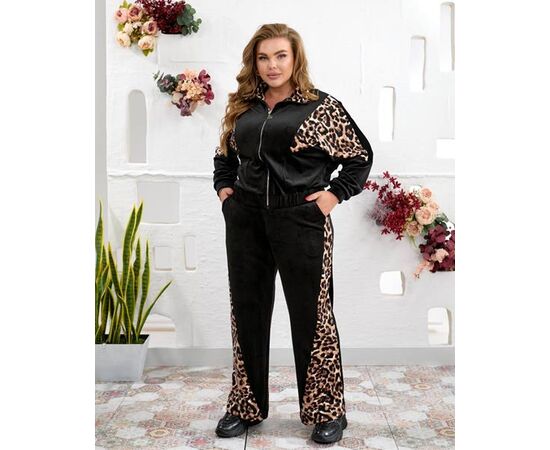 Костюм спортивный женский тёплый 936 black-beige р.48-62 "Seven Zikina" недорого оптом от прямого поставщика Фотография Костюм спортивный женский тёплый 936 black-beige р.48-62 "Seven Zikina" недорого оптом от прямого поставщика