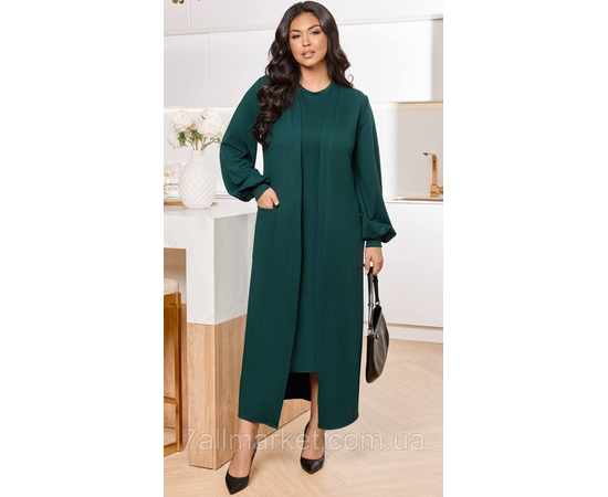 Костюм 2-ка жіночий стильний рубчик розміри: 46-60 "LADA" недорого від прямого постачальника, зображення 3