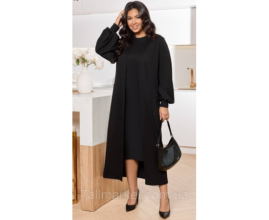 Фотография Костюм 2-ка женский  стильный рубчик размеры: 46-60 "LADA" недорого от прямого поставщика, изображение 3