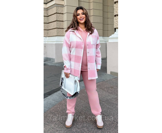 Сорочка жіноча кашемірова з капюшоном розміри 46-60 "LADA" недорого від прямого постачальника, зображення 2