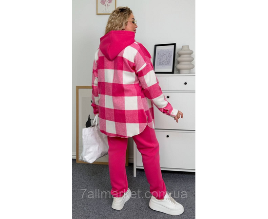 Сорочка жіноча кашемірова з капюшоном розміри 46-60 "LADA" недорого від прямого постачальника, зображення 2