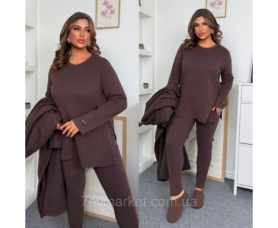 Костюм жіночий прогулянковий трикотаж на флісі (46-60) "LADA" недорого від прямого постачальника, зображення 2