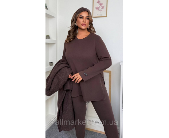 Костюм жіночий прогулянковий трикотаж на флісі (46-60) "LADA" недорого від прямого постачальника, зображення 3