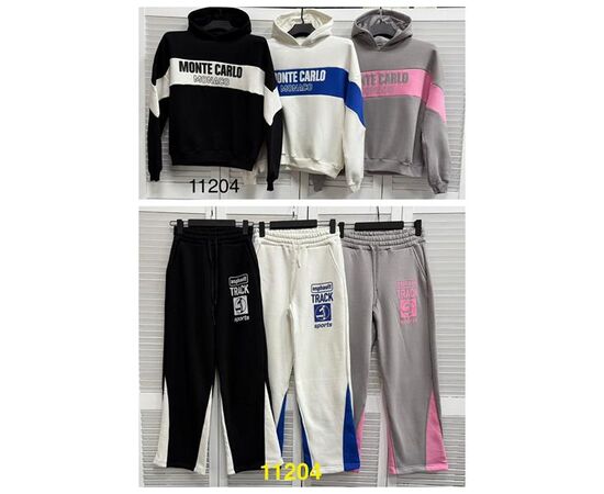 Костюм спортивный женский 11204 black р.44-50 "LOOK" недорого оптом от прямого поставщика Фотография Костюм спортивный женский 11204 black р.44-50 "LOOK" недорого оптом от прямого поставщика