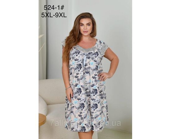 Ночная рубашка женская размеры 5XL-9XL"FLOWER" купить недорого от прямого поставщика Фотография Ночная рубашка женская размеры 5XL-9XL"FLOWER" купить недорого от прямого поставщика
