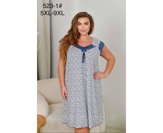 Ночная рубашка женская размеры 58-66 "FLOWER" купить недорого от прямого поставщика Фотография Ночная рубашка женская размеры 58-66 "FLOWER" купить недорого от прямого поставщика