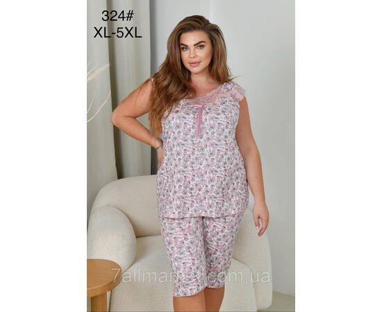 Пижама женская молодёжная р-ры XL-5XL "FLOWER" купить недорого от прямого поставщик Фотография Пижама женская молодёжная р-ры XL-5XL "FLOWER" купить недорого от прямого поставщик