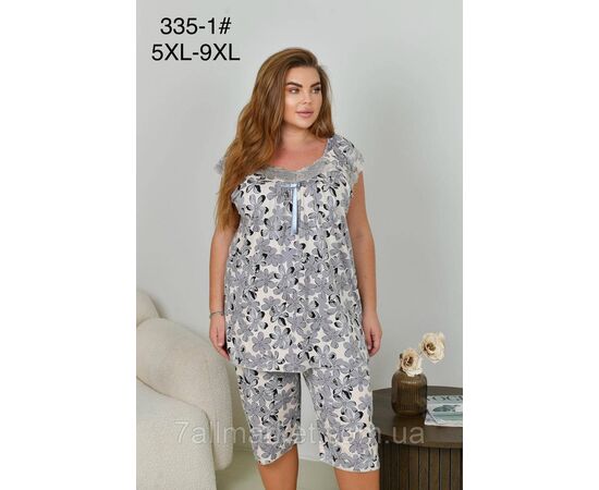 Пижама женская молодёжная/батал р-ры 5XL-9XL "FLOWER" купить недорого от прямого поставщик Фотография Пижама женская молодёжная/батал р-ры 5XL-9XL "FLOWER" купить недорого от прямого поставщик