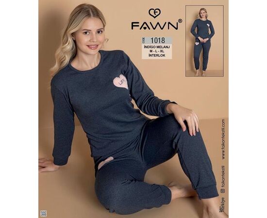 Пижама женская 1018 d.grey р.M-XL "DONELLA" недорого оптом от прямого поставщика Фотография Пижама женская 1018 d.grey р.M-XL "DONELLA" недорого оптом от прямого поставщика