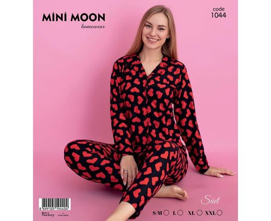 Пижама тёплая женская 1044 red р.S-2XL "DONELLA" недорого оптом от прямого поставщика Фотография Пижама тёплая женская 1044 red р.S-2XL "DONELLA" недорого оптом от прямого поставщика