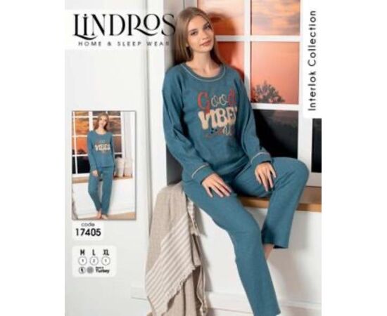 Піжама жіноча 17405 blue р.M-XL "DONELLA" недорого оптом від прямого постачальника Піжама жіноча 17405 blue р.M-XL "DONELLA" недорого оптом від прямого постачальника