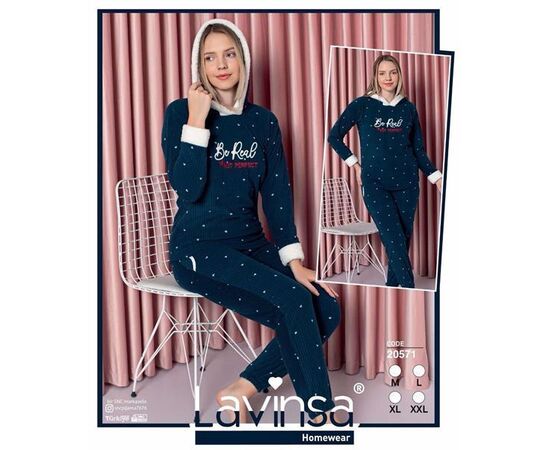 Пижама женская 20571 navy р.M-2XL "DONELLA" недорого оптом от прямого поставщика Фотография Пижама женская 20571 navy р.M-2XL "DONELLA" недорого оптом от прямого поставщика