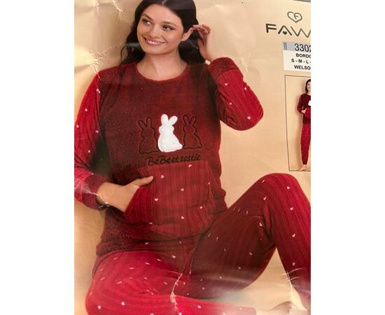 Піжама тепла жіноча 3302 red р.S-XL "DONELLA" недорого оптом від прямого постачальника Піжама тепла жіноча 3302 red р.S-XL "DONELLA" недорого оптом від прямого постачальника