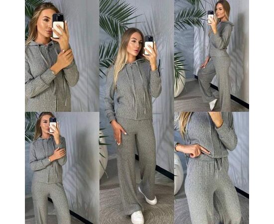 Костюм спортивный женский тёплый 1535 grey р.42-48 "BONJOUR" недорого оптом от прямого поставщика Фотография Костюм спортивный женский тёплый 1535 grey р.42-48 "BONJOUR" недорого оптом от прямого поставщика