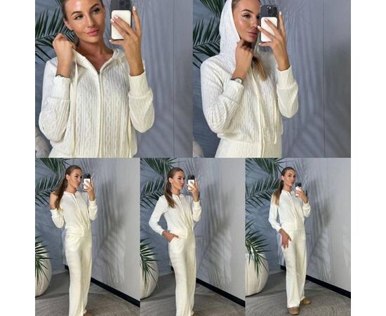 Костюм спортивный женский тёплый 1535 milk р.42-48 "BONJOUR" недорого оптом от прямого поставщика Фотография Костюм спортивный женский тёплый 1535 milk р.42-48 "BONJOUR" недорого оптом от прямого поставщика