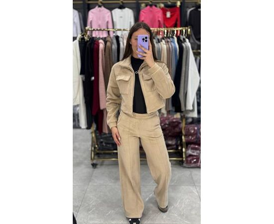 Костюм жіночий 1667 beige р.42-48 "BONJOUR" недорого оптом від прямого постачальника Костюм жіночий 1667 beige р.42-48 "BONJOUR" недорого оптом від прямого постачальника