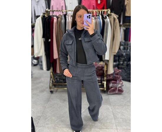 Костюм жіночий 1667 grey р.42-48 "BONJOUR" недорого оптом від прямого постачальника Костюм жіночий 1667 grey р.42-48 "BONJOUR" недорого оптом від прямого постачальника