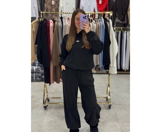 Костюм спортивний жіночий 1671 black р.42-48 "BONJOUR" недорого оптом від прямого постачальника Костюм спортивний жіночий 1671 black р.42-48 "BONJOUR" недорого оптом від прямого постачальника