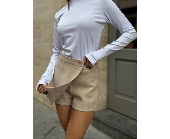 Юбка-шорты женская 1672 beige р.42-46 "BONJOUR" недорого оптом от прямого поставщика Фотография Юбка-шорты женская 1672 beige р.42-46 "BONJOUR" недорого оптом от прямого поставщика