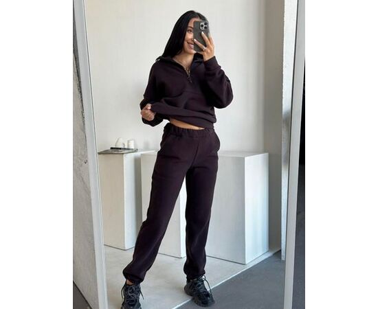 Костюм женский тёплый 2478-5169 brown р.42-52 "BONJOUR" недорого оптом от прямого поставщика Фотография Костюм женский тёплый 2478-5169 brown р.42-52 "BONJOUR" недорого оптом от прямого поставщика