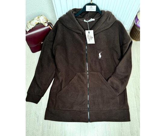 Кофта спортивная женская тёплая 4244 d.brown р.42-48 "BONJOUR" недорого оптом от прямого поставщика Фотография Кофта спортивная женская тёплая 4244 d.brown р.42-48 "BONJOUR" недорого оптом от прямого поставщика