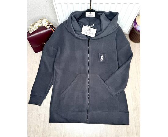 Кофта спортивная женская тёплая 4244 d.grey р.42-48 "BONJOUR" недорого оптом от прямого поставщика Фотография Кофта спортивная женская тёплая 4244 d.grey р.42-48 "BONJOUR" недорого оптом от прямого поставщика