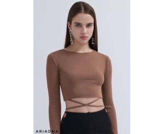 Топ женский 5021 brown р.42-48 "BONJOUR" недорого оптом от прямого поставщика Фотография Топ женский 5021 brown р.42-48 "BONJOUR" недорого оптом от прямого поставщика