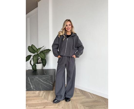 Костюм спортивний жіночий 6221 d.grey р.42-52 "BONJOUR" недорого оптом від прямого постачальника Костюм спортивний жіночий 6221 d.grey р.42-52 "BONJOUR" недорого оптом від прямого постачальника