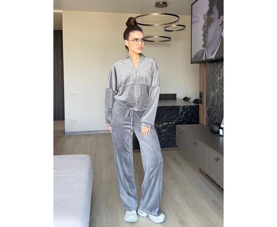 Костюм женский 7048 grey р.42-52 "BONJOUR" недорого оптом от прямого поставщика Фотография Костюм женский 7048 grey р.42-52 "BONJOUR" недорого оптом от прямого поставщика