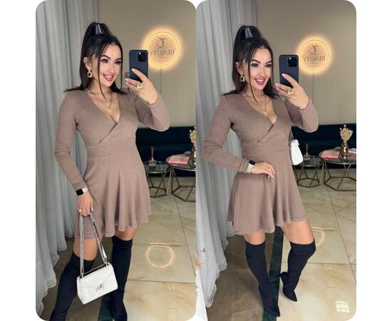 Плаття жіноче 8063 brown р.42-52 "BONJOUR" недорого оптом від прямого постачальника Плаття жіноче 8063 brown р.42-52 "BONJOUR" недорого оптом від прямого постачальника