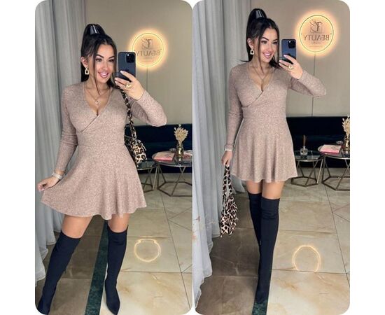 Плаття жіноче 8063 d.beige р.42-52 "BONJOUR" недорого оптом від прямого постачальника Плаття жіноче 8063 d.beige р.42-52 "BONJOUR" недорого оптом від прямого постачальника