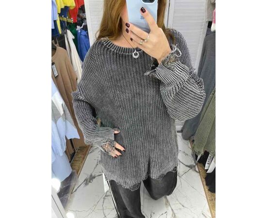 Худи женское 5528 grey р.one size "Karon" недорого оптом от прямого поставщика Фотография Худи женское 5528 grey р.one size "Karon" недорого оптом от прямого поставщика
