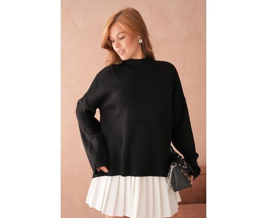 Свитер женский 10866 black р.one size "Karon" недорого оптом от прямого поставщика Фотография Свитер женский 10866 black р.one size "Karon" недорого оптом от прямого поставщика