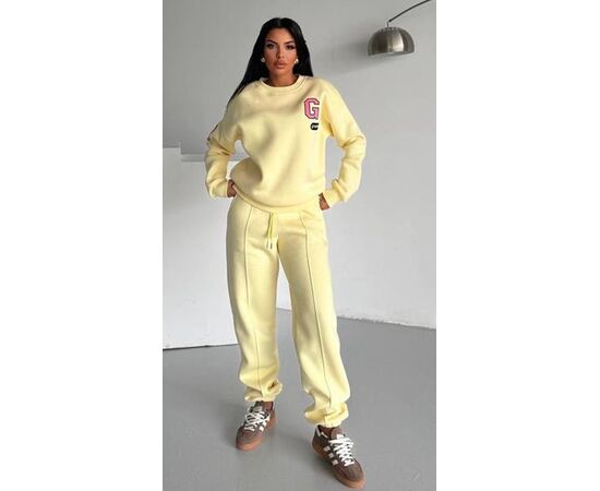 Костюм спортивний жіночий 03 yellow р.S-L "Karon" недорого оптом від прямого постачальника Костюм спортивний жіночий 03 yellow р.S-L "Karon" недорого оптом від прямого постачальника