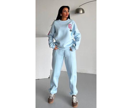 Костюм спортивний жіночий 03 l.blue р.S-L "Karon" недорого оптом від прямого постачальника Костюм спортивний жіночий 03 l.blue р.S-L "Karon" недорого оптом від прямого постачальника