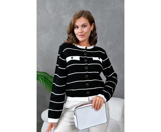 Кофта женская тёплая 8304 black р.42-46 "Karon" недорого оптом от прямого поставщика Фотография Кофта женская тёплая 8304 black р.42-46 "Karon" недорого оптом от прямого поставщика