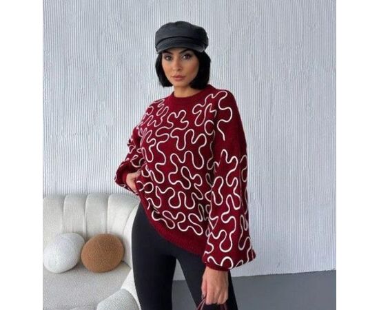 Светр жіночий LR709 wine р.one size "Lora" недорого оптом від прямого постачальника Светр жіночий LR709 wine р.one size "Lora" недорого оптом від прямого постачальника