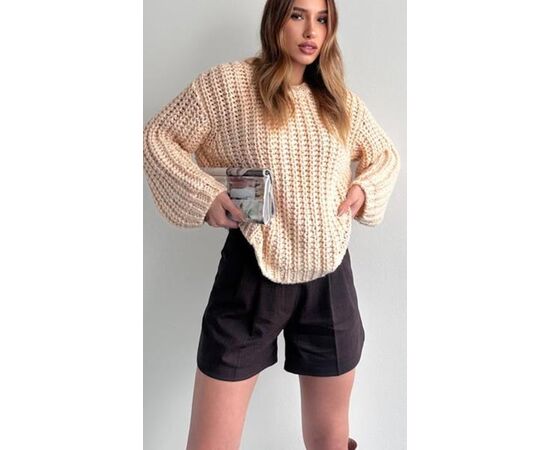 Светр жіночий LR719 l.beige р.one size "Lora" недорого оптом від прямого постачальника Светр жіночий LR719 l.beige р.one size "Lora" недорого оптом від прямого постачальника