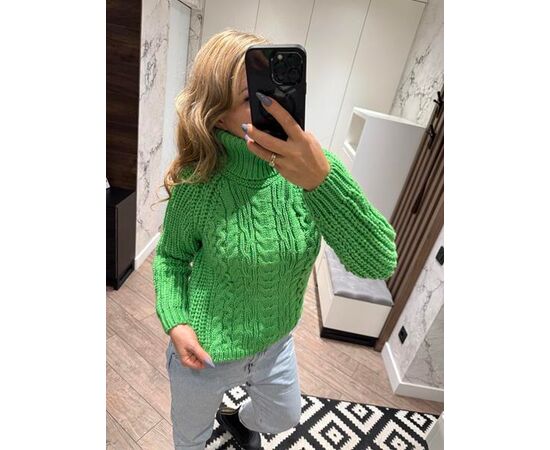 Светр жіночий LR733 green р.44-46 "Lora" недорого оптом від прямого постачальника Светр жіночий LR733 green р.44-46 "Lora" недорого оптом від прямого постачальника