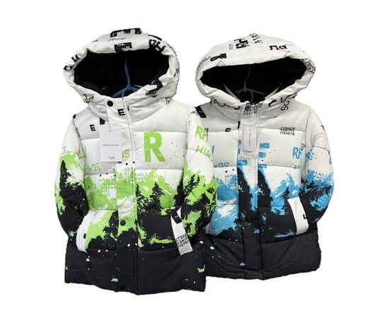 Курка дитяча зимова на хлопчика F351 white-blue р.8-16 "Farbique" недорого оптом від прямого постачальника Курка дитяча зимова на хлопчика F351 white-blue р.8-16 "Farbique" недорого оптом від прямого постачальника