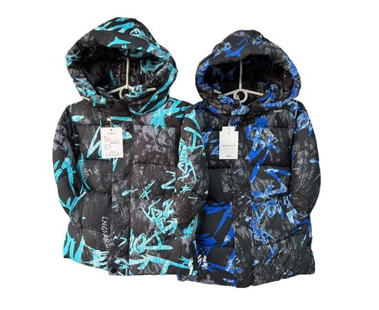 Курка детская зимняя на мальчика F384 black-blue р.120-160 "Farbique" недорого оптом от прямого поставщика Фотография Курка детская зимняя на мальчика F384 black-blue р.120-160 "Farbique" недорого оптом от прямого поставщика