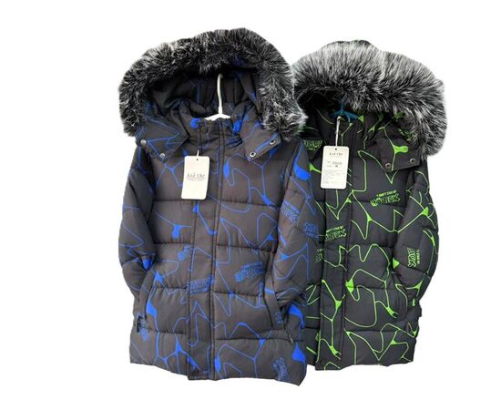 Курка дитяча зимова на хлопчика F373 black-blue р.8-16 "Farbique" недорого оптом від прямого постачальника Курка дитяча зимова на хлопчика F373 black-blue р.8-16 "Farbique" недорого оптом від прямого постачальника