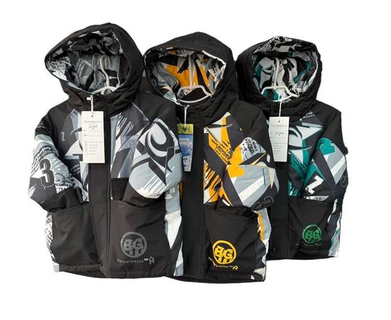 Курка дитяча зимова на хлопчика F377 black-grey р.4-12 "Farbique" недорого оптом від прямого постачальника Курка дитяча зимова на хлопчика F377 black-grey р.4-12 "Farbique" недорого оптом від прямого постачальника