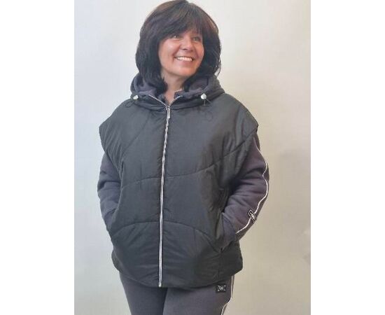 Жилетка женская 960 black р.44-50 "LIArt" недорого оптом от прямого поставщика Фотография Жилетка женская 960 black р.44-50 "LIArt" недорого оптом от прямого поставщика