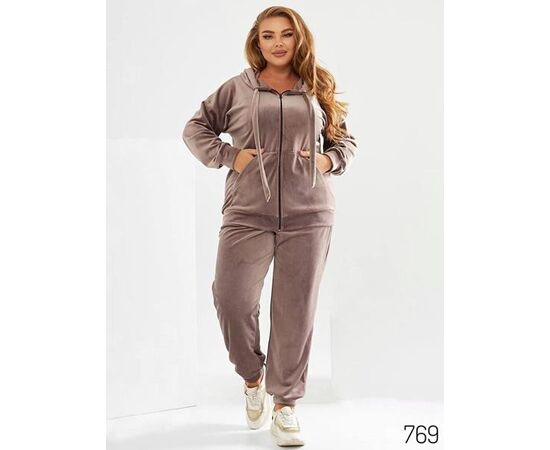 Костюм спортивный женский 769 beige р.48-58 "DORA" недорого оптом от прямого поставщика Фотография Костюм спортивный женский 769 beige р.48-58 "DORA" недорого оптом от прямого поставщика