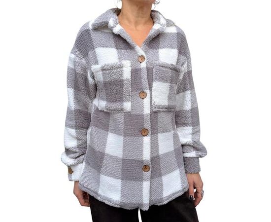 Сорочка тепла жіноча 771 grey р.42-56 "DORA" недорого оптом від прямого постачальника Сорочка тепла жіноча 771 grey р.42-56 "DORA" недорого оптом від прямого постачальника