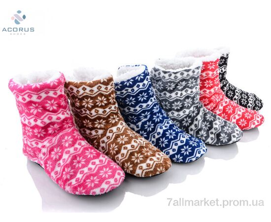 Тапки женские для дома зима 1477 mix (12 пар р.36-41) "Acorus" недорого оптом от прямого поставщика Фотография Тапки женские для дома зима 1477 mix (12 пар р.36-41) "Acorus" недорого оптом от прямого поставщика
