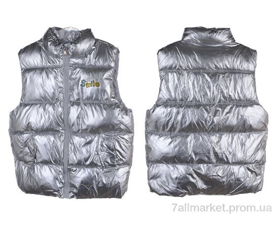 Жилетка детская Весна/осень 2997-4 silver (5 шт. р.сетка 110-150) "Мир" недорого оптом от прямого поставщика, изображение 3 Фотография Жилетка детская Весна/осень 2997-4 silver (5 шт. р.сетка 110-150) "Мир" недорого оптом от прямого поставщика, изображение 3