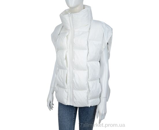 Жилетка жіноча Весна/осінь 1882 white (6 шт. р.сіткаM-2XL) "Turn Hug" недорого оптом від прямого постачальника Жилетка жіноча Весна/осінь 1882 white (6 шт. р.сіткаM-2XL) "Turn Hug" недорого оптом від прямого постачальника