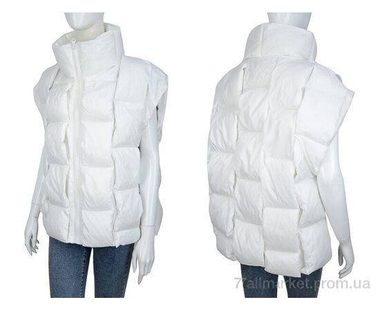 Жилетка жіноча Весна/осінь 1882 white (6 шт. р.сіткаM-2XL) "Turn Hug" недорого оптом від прямого постачальника, зображення 3 Жилетка жіноча Весна/осінь 1882 white (6 шт. р.сіткаM-2XL) "Turn Hug" недорого оптом від прямого постачальника, зображення 3